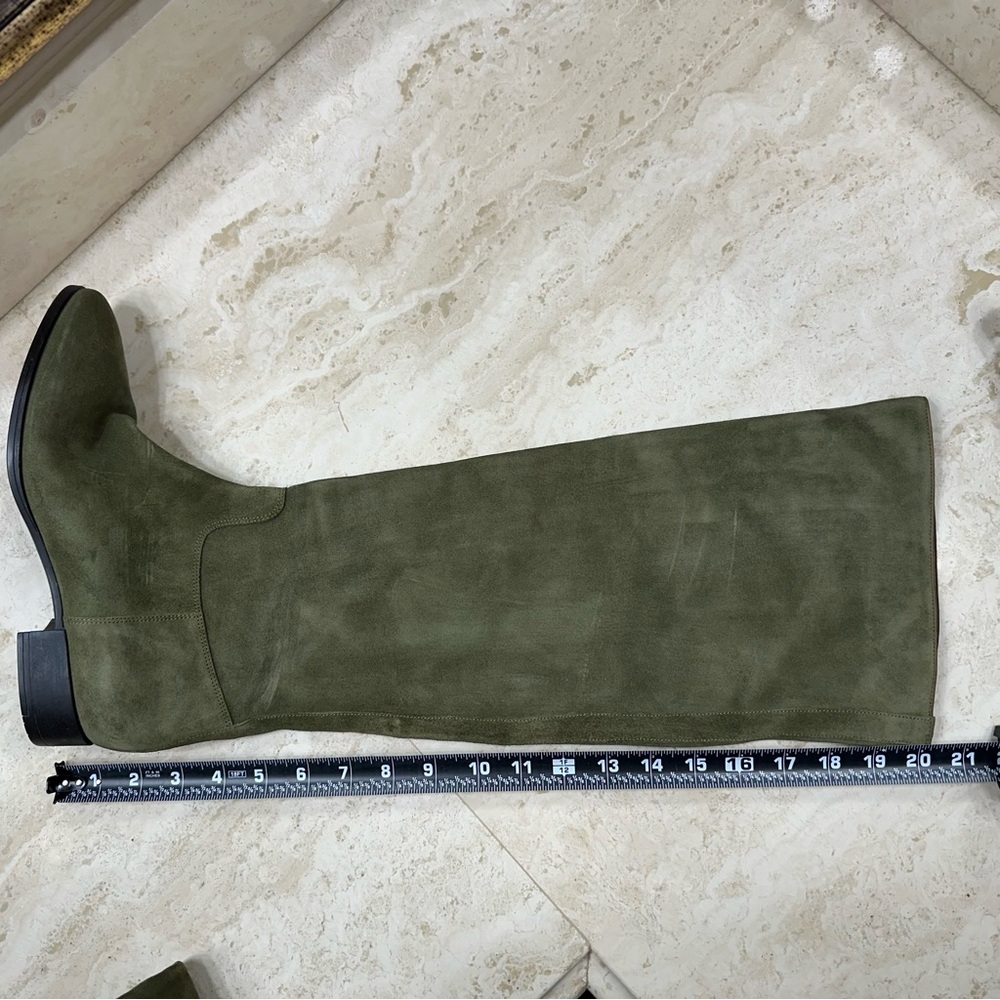 SANTONI Olive Green Knee-High Women's Boots🌸 - Picture 11 of 16